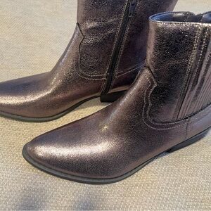 Beach Riot Shimmering Black Ankle Boots